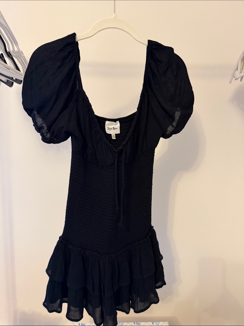 Black Drop Waist Sky to Moon Dress